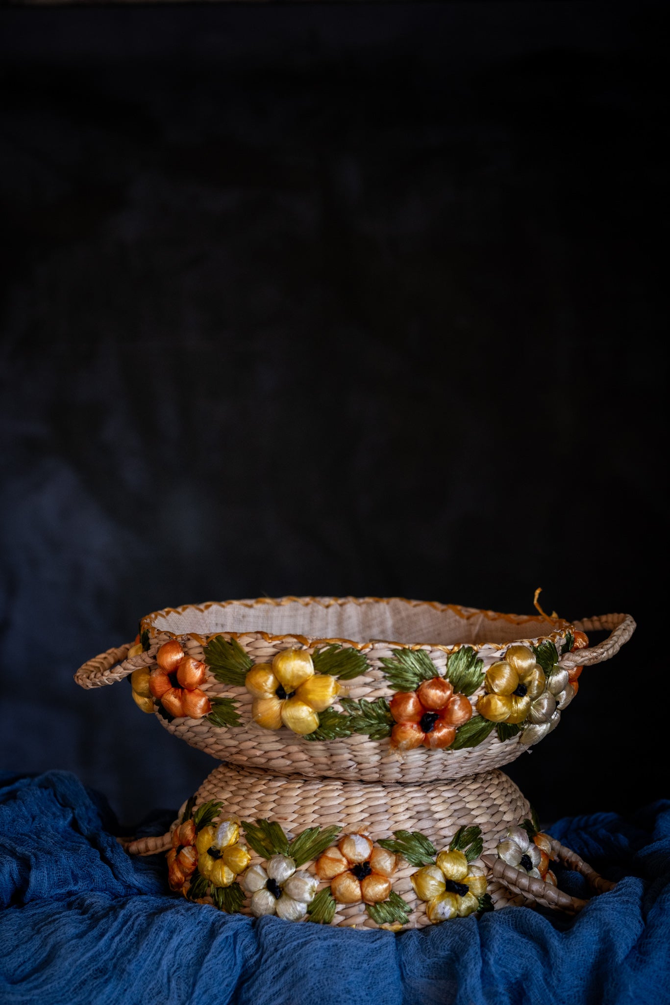 50s Wicker Bowl - Small